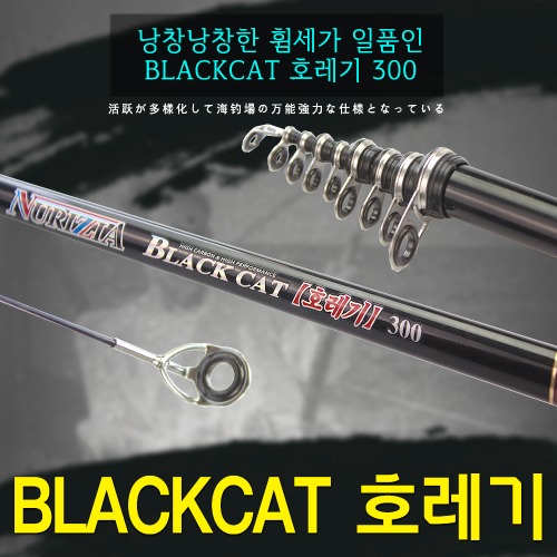 [누리지아] 블랙캣 호레기 300/갯바위/방파제/호래기전용낚시대/BLACKCAT